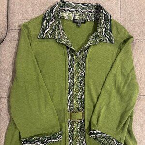 Vintage-Inspired Notations Blouse